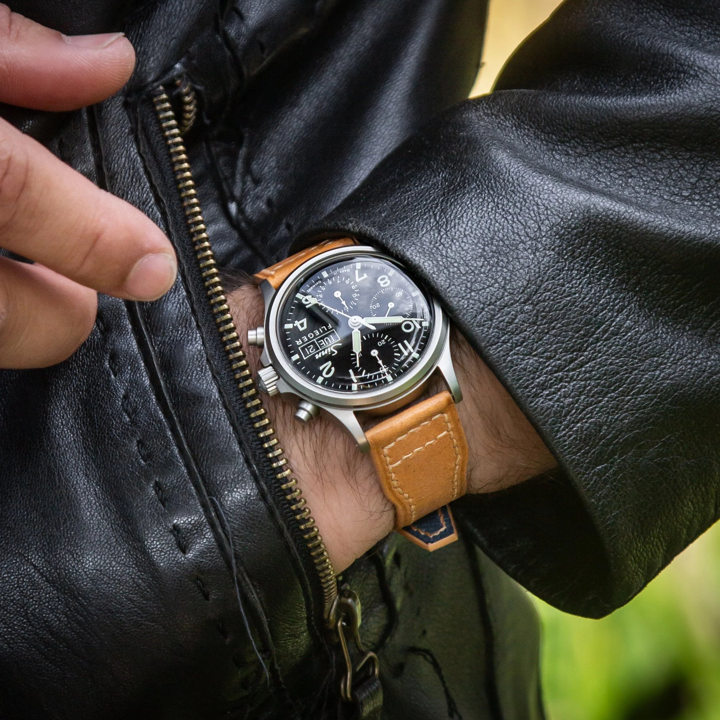 Custom Butterscotch Pilot for the Sinn 356