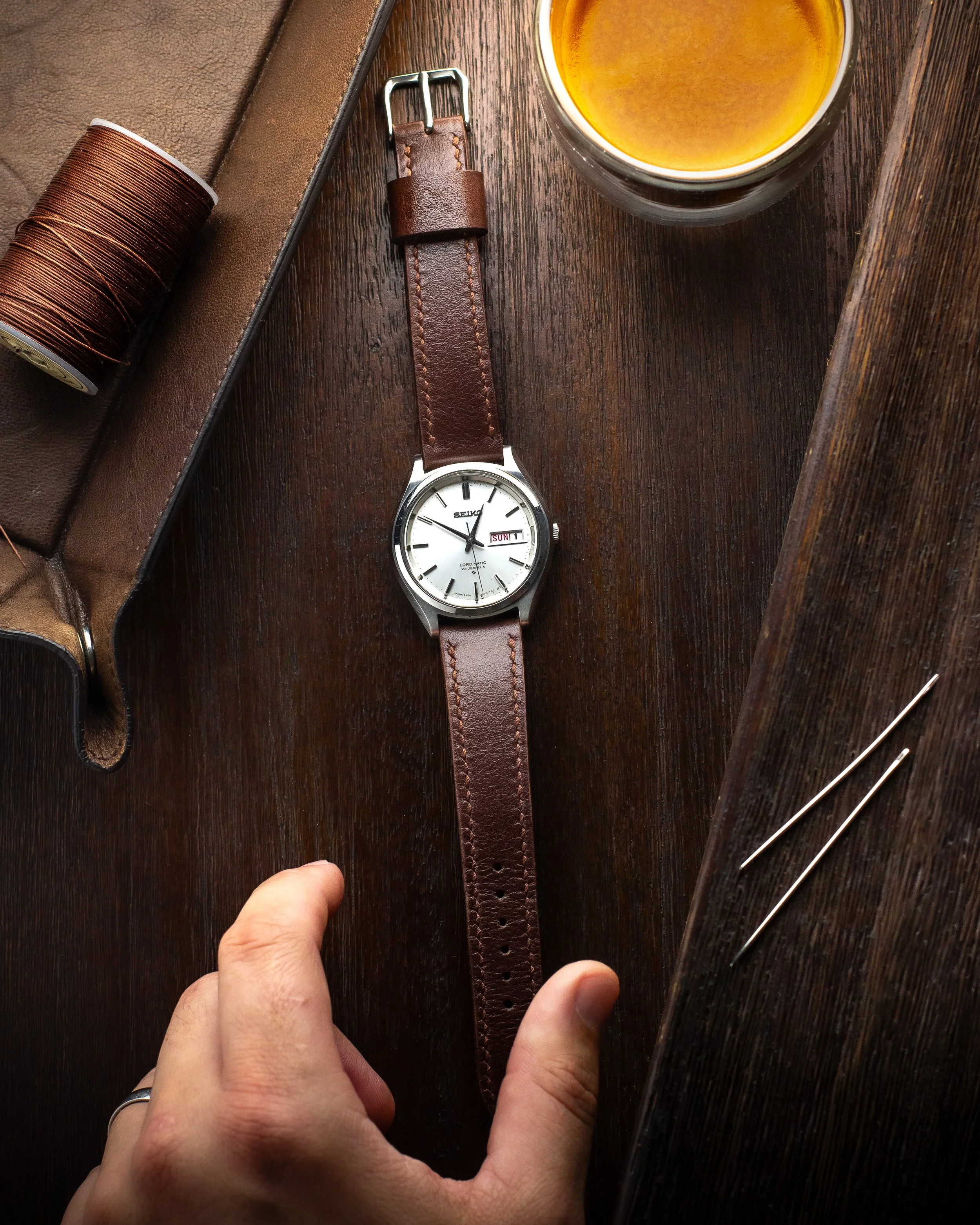 Vintage brown for the Seiko Lordmatic