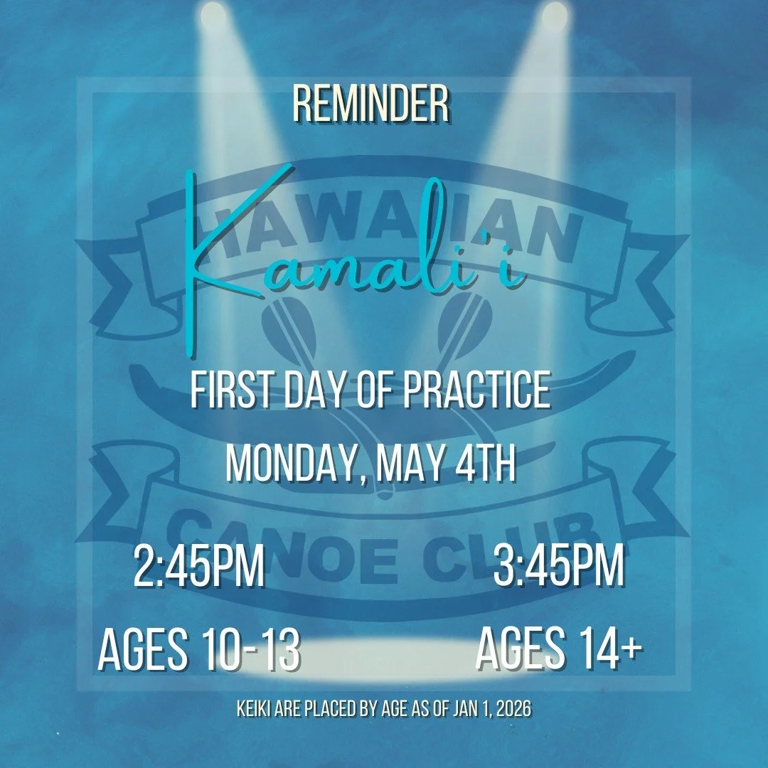 It&rsquo;s that time of year again&hellip; paddling is back! 🌊🔥

Join us for our first day of practice &ndash; Monday, May 4th
⏰ 2:45PM (Ages 10&ndash;13)
⏰ 3:45PM (Ages 14+)

Let&rsquo;s get back on the water 💪🏽
See you at the hale!