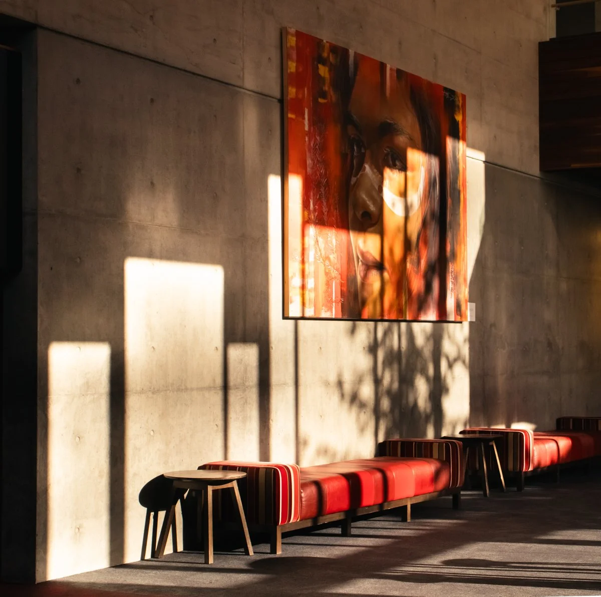 ulumbarra theatre lighting hero shot of shaped windows