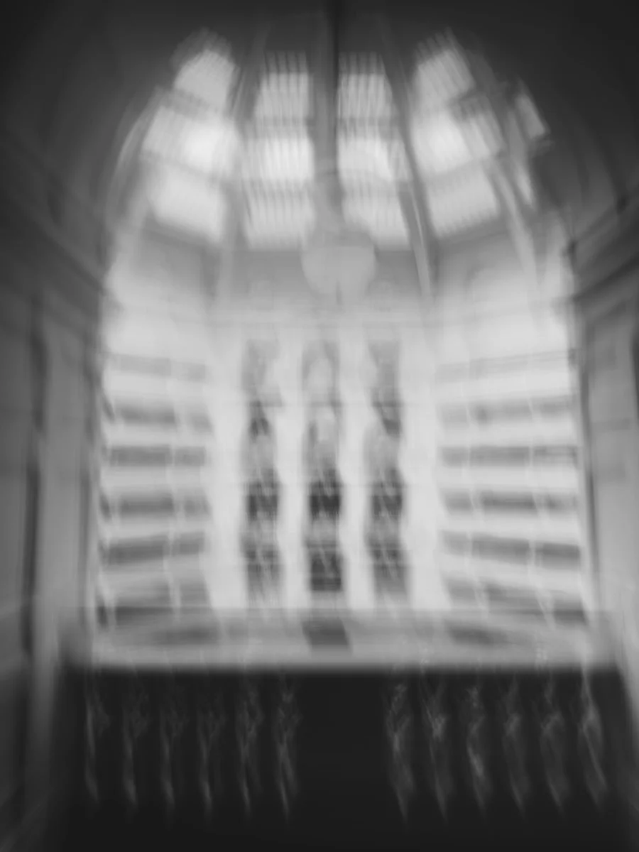 long exposure abstract victorian state library architecture