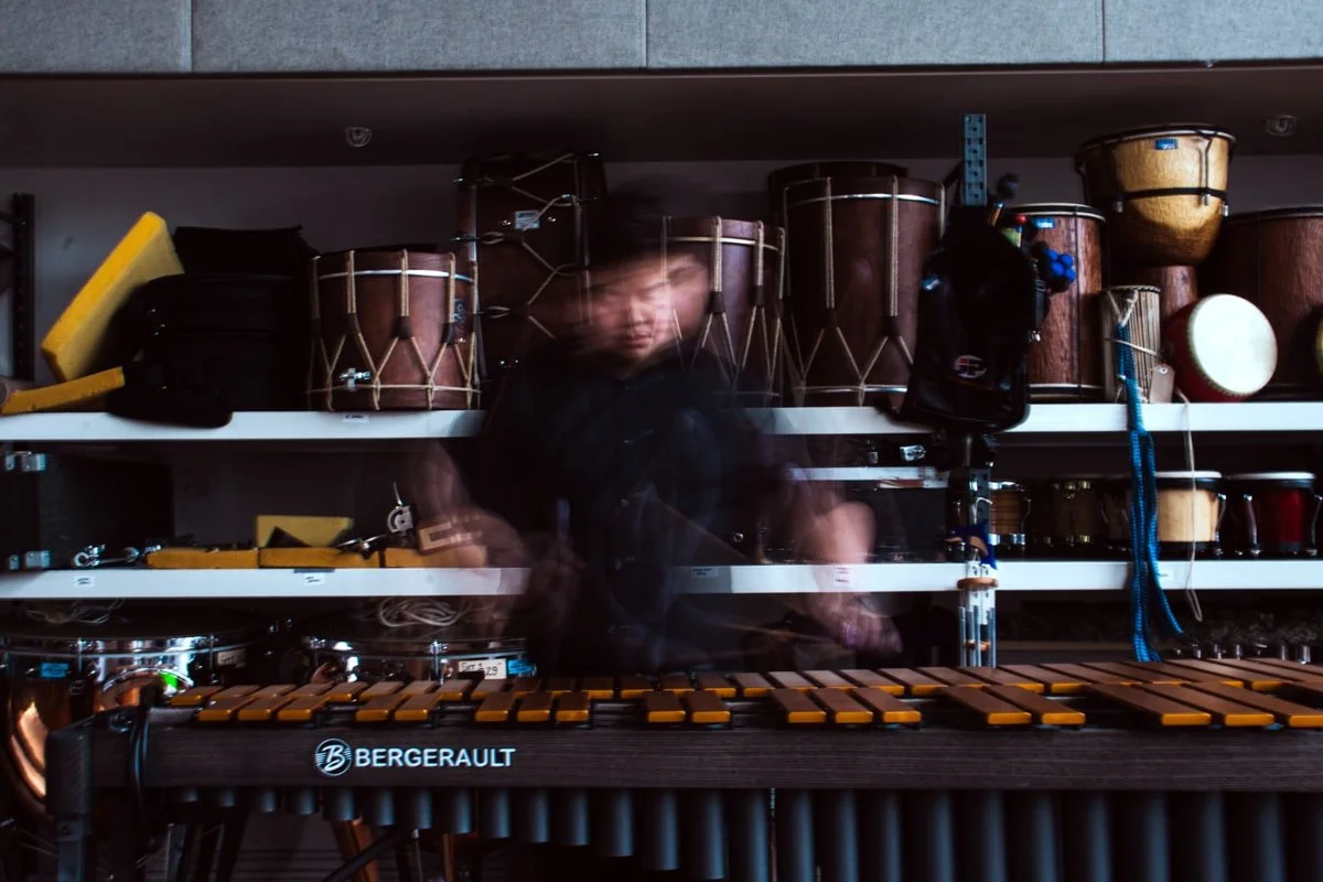 blurred motion, xylophone
