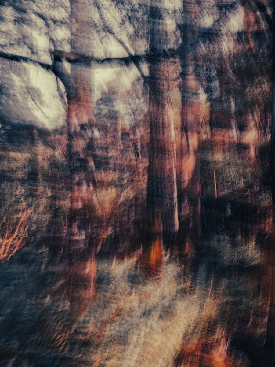 blurred landscape at mount macedon