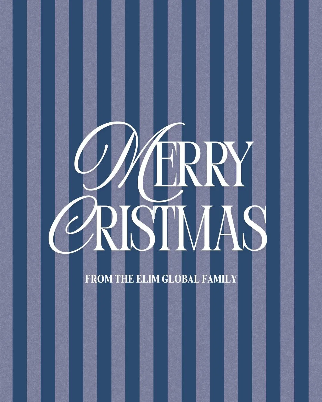 Today we celebrate the greatest gift ever given.

Jesus Christ.

Born in humility.

Given in love.

Bringing hope, peace, and salvation to the world.

From all of us at Elim Global,
Merry Christmas.