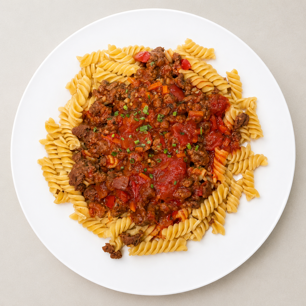 Protein Spaghetting Bolognese Spirals