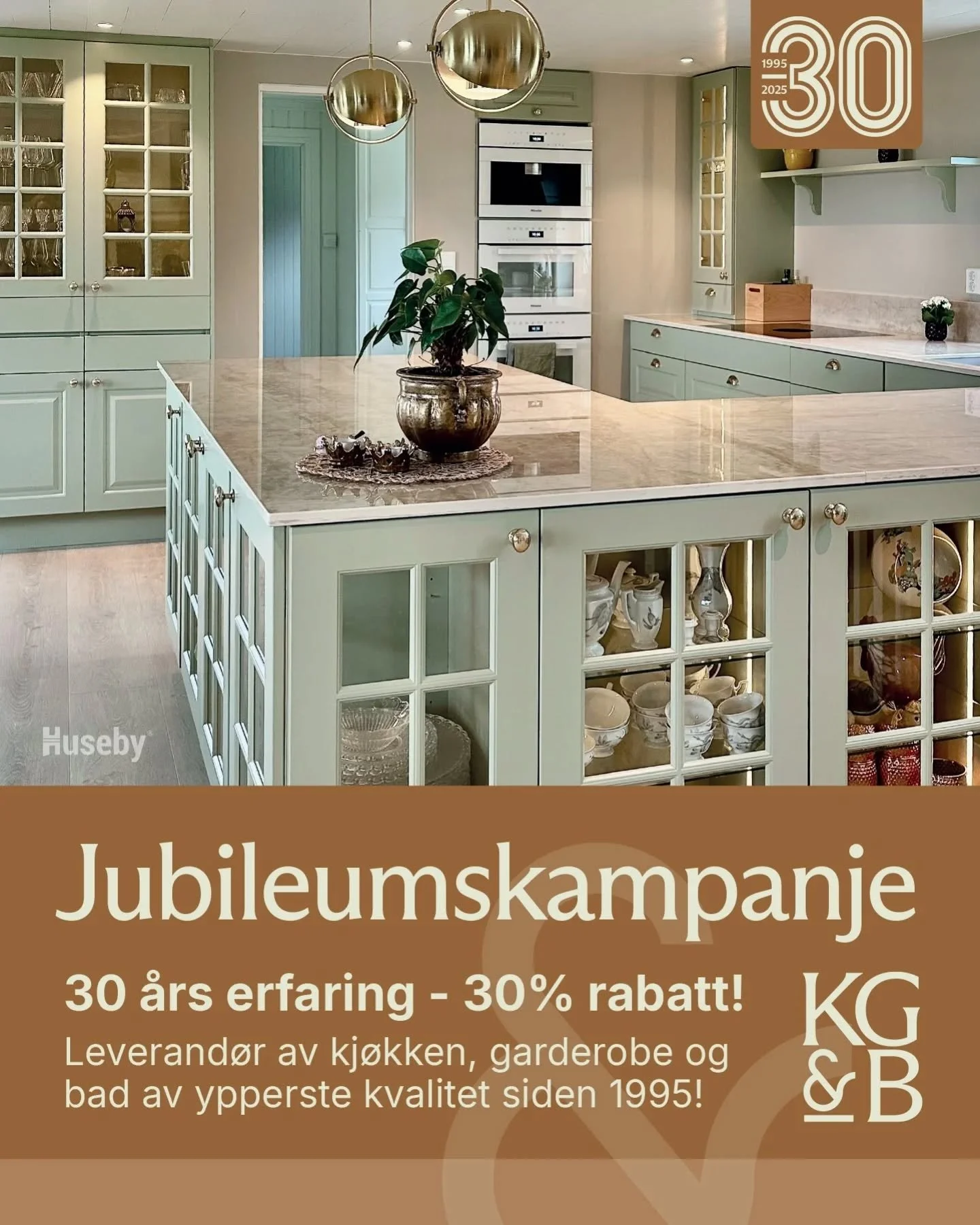 Nå får du -30% rabatt 🎉🎉🎉 på Huseby kjøkken, garderobe og bad! Vi har alt fra klassisk og tidløs kjøkken til det enkle moderne designet, laget av ytterste kvalitet!
Vi har smarte løsninger med innredni