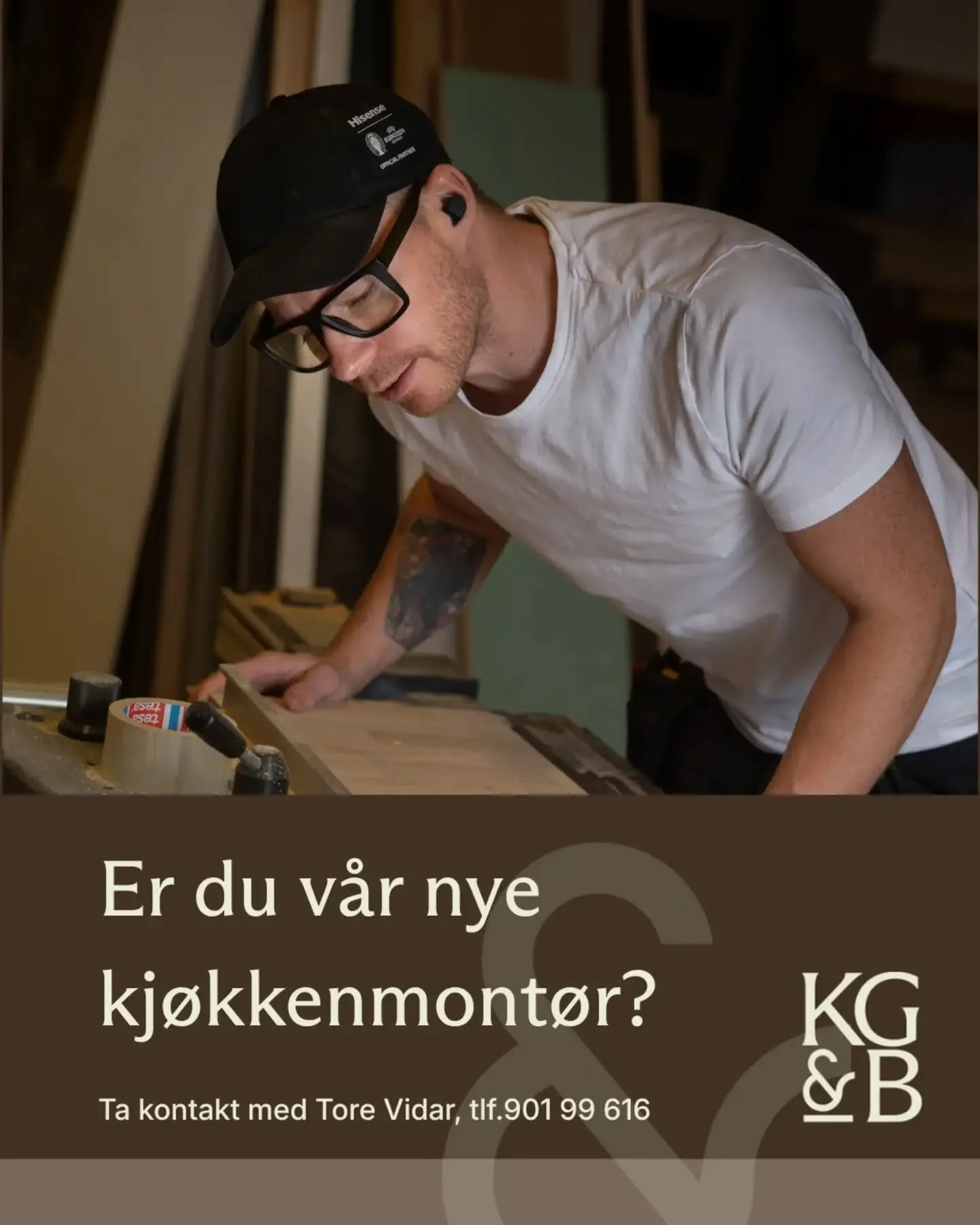 Er du v&aring;r nye kj&oslash;kkenmont&oslash;r? 🛠️
Jobber du freelance eller er p&aring; jakt etter nye utfordringer?
Vi er stadig p&aring; jakt etter dyktige fagfolk, ta kontakt om du &oslash;nsker &aring; bli en del av v&aring;rt team 🙋

Kontakt