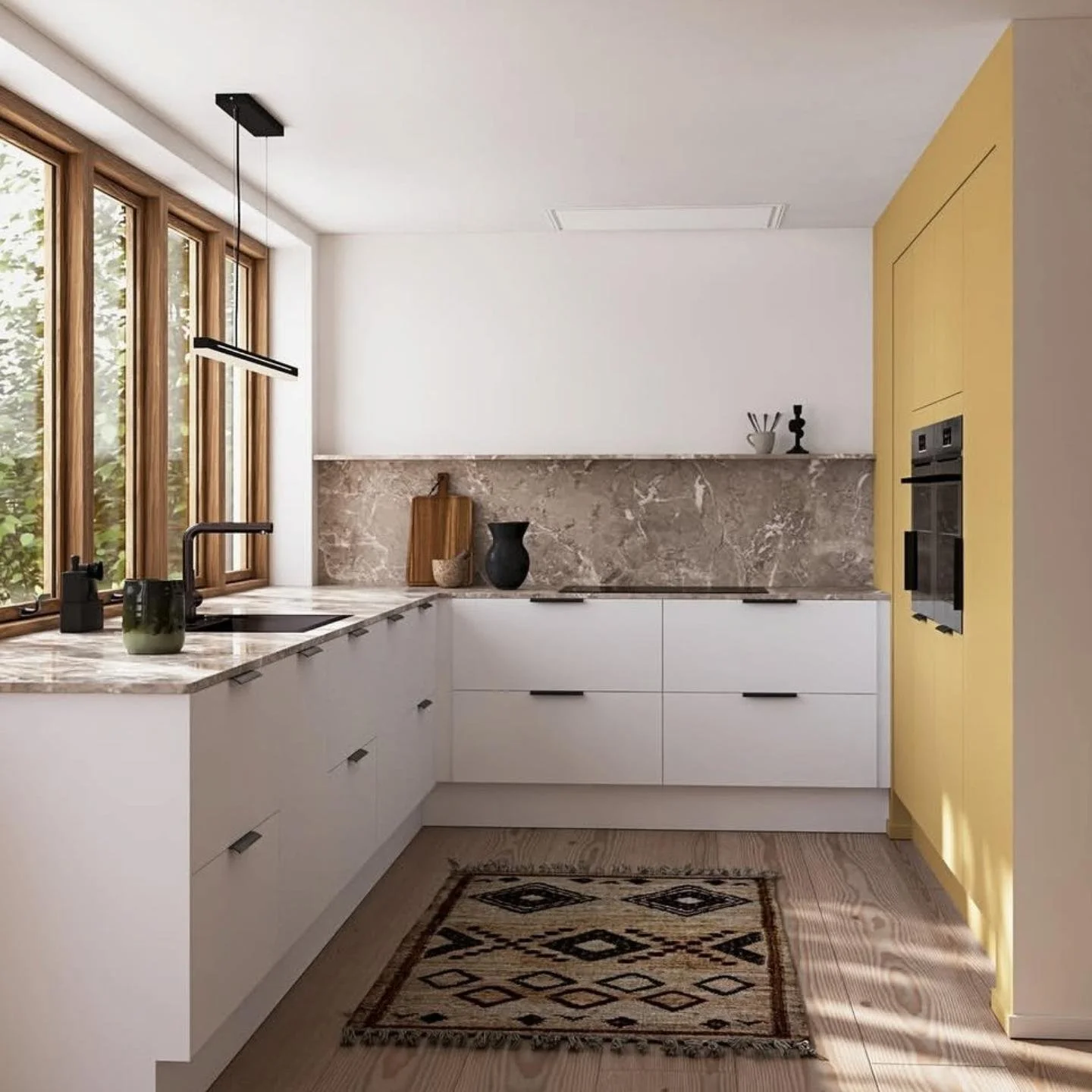✨ Dr&oslash;mmer du om et kj&oslash;kken som b&aring;de er praktisk og tidl&oslash;st? Paris fra Nettoline er svaret! ✨
Med klassisk hvit eleganse og en h&oslash;yskapsvegg i fargen Sandsten, f&aring;r du et kj&oslash;kken som b&aring;de er stilfullt