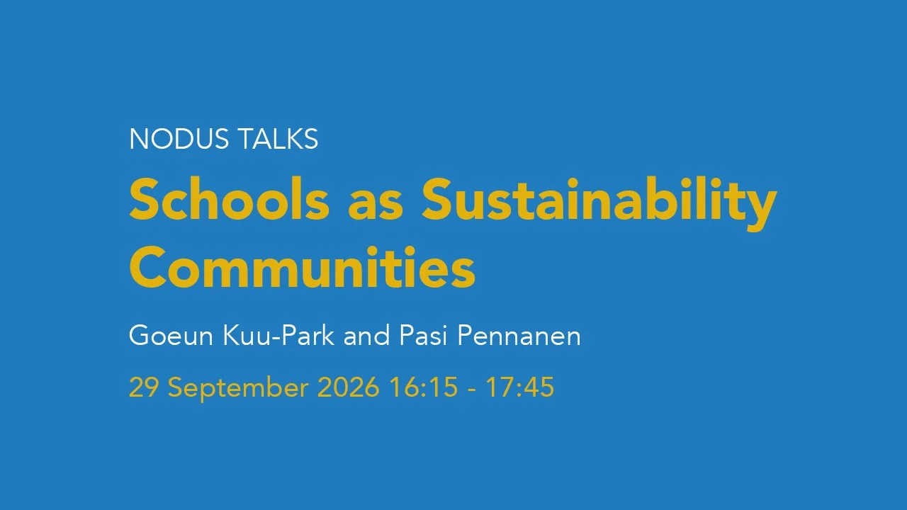 NODUS TALKS: Schools as Sustainability Communities