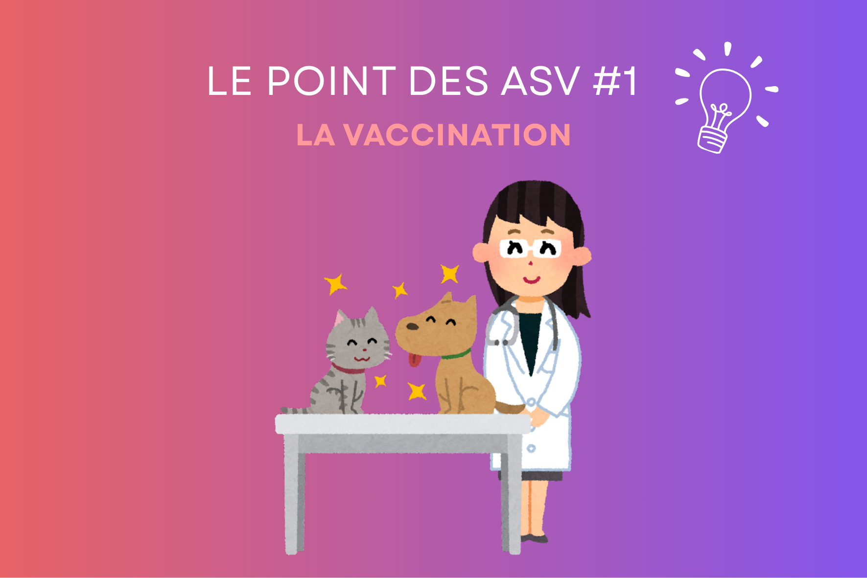 La vaccination des chiens et des chats