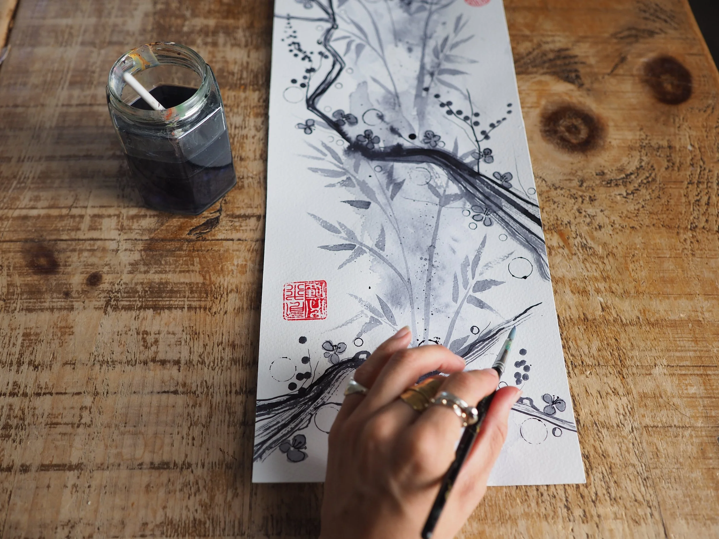 Ink Drawing Workshop | Painted Palms Studio - Saturday 18th of July 2026