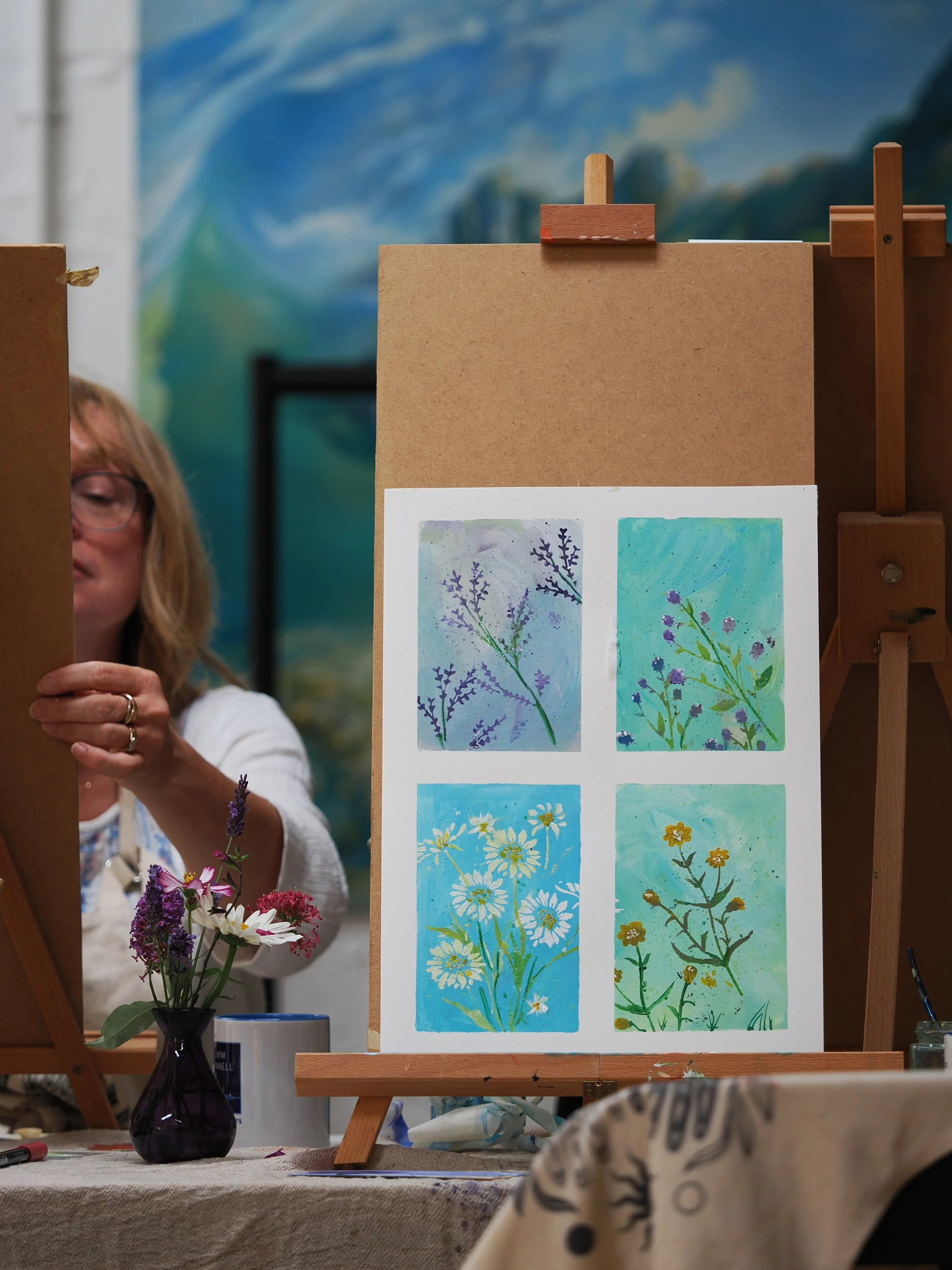 Abstract Art Workshop | Painted Palms Studio - Sunday 16th of August 2026