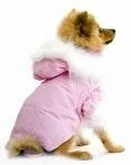 Parka Dog Coat  Pink