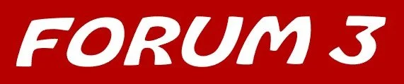 Logo mit dem Text 'FORUM 3' in weiß auf rotem Hintergrund.