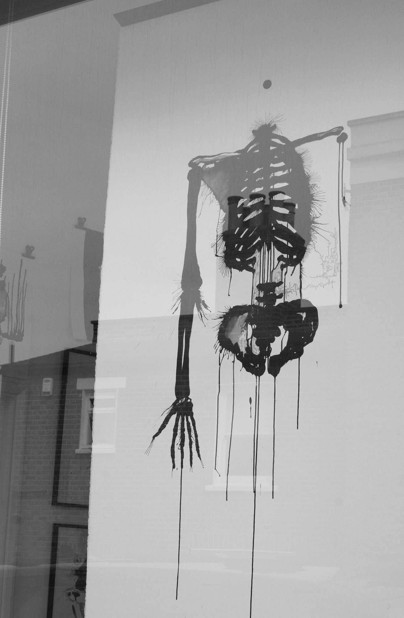 Being, in gallery window