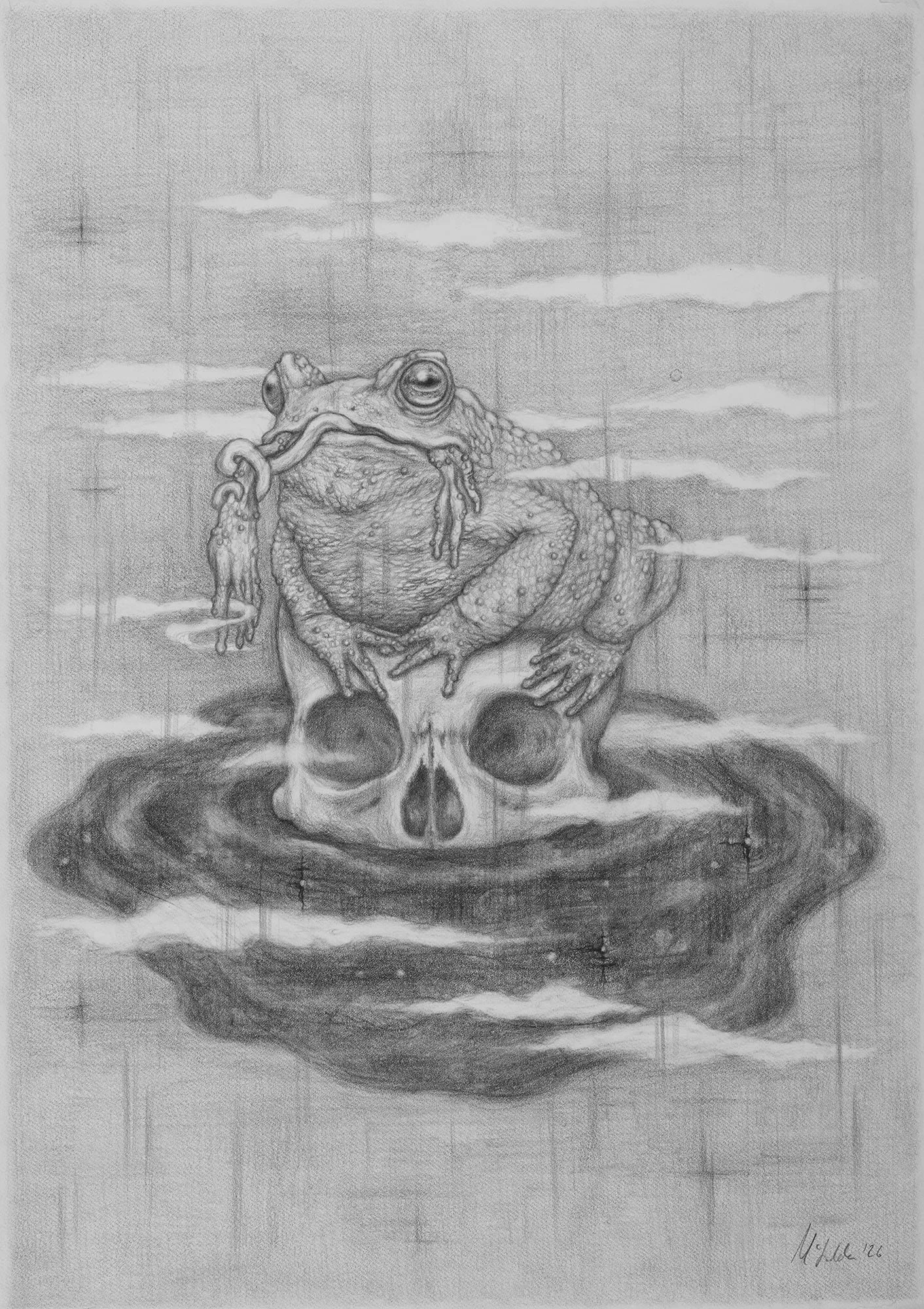 Olmec Toad, 2026 (42x29.7cm)