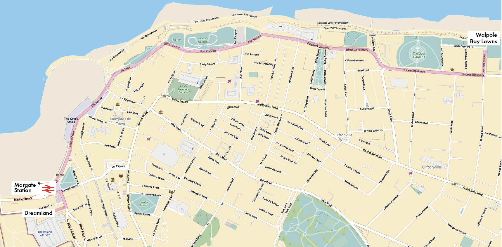 Map of march route