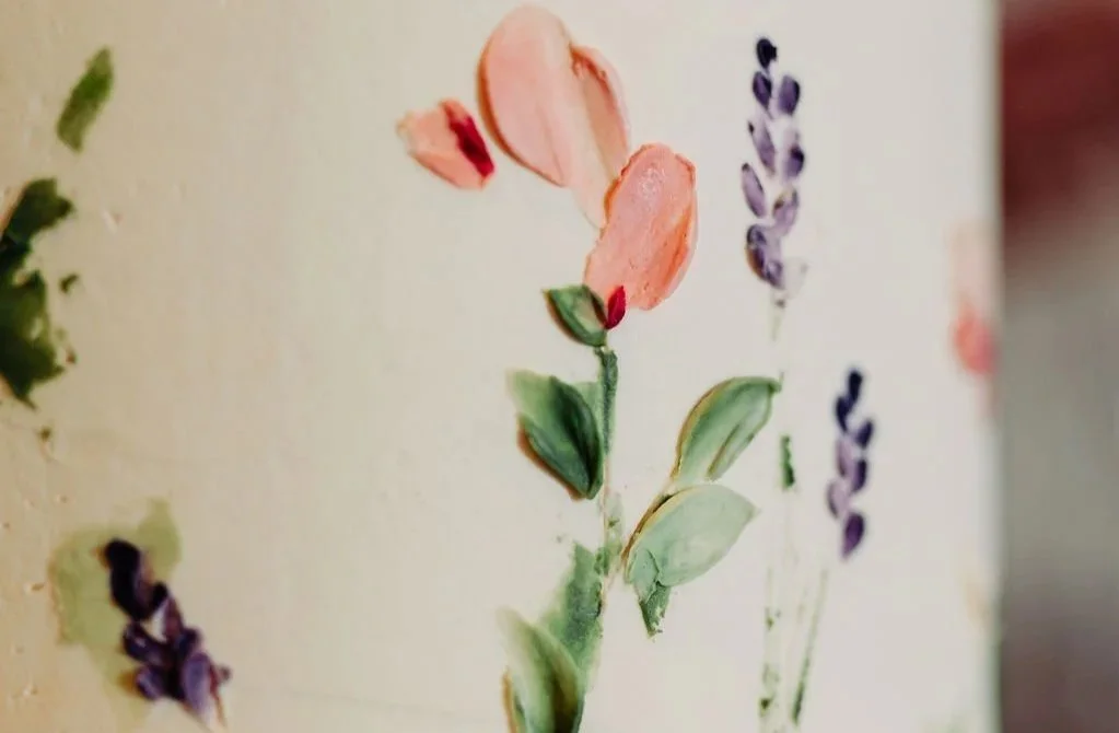 Handpainted vegan birthday cakes with delicious buttercream in Wiltshire