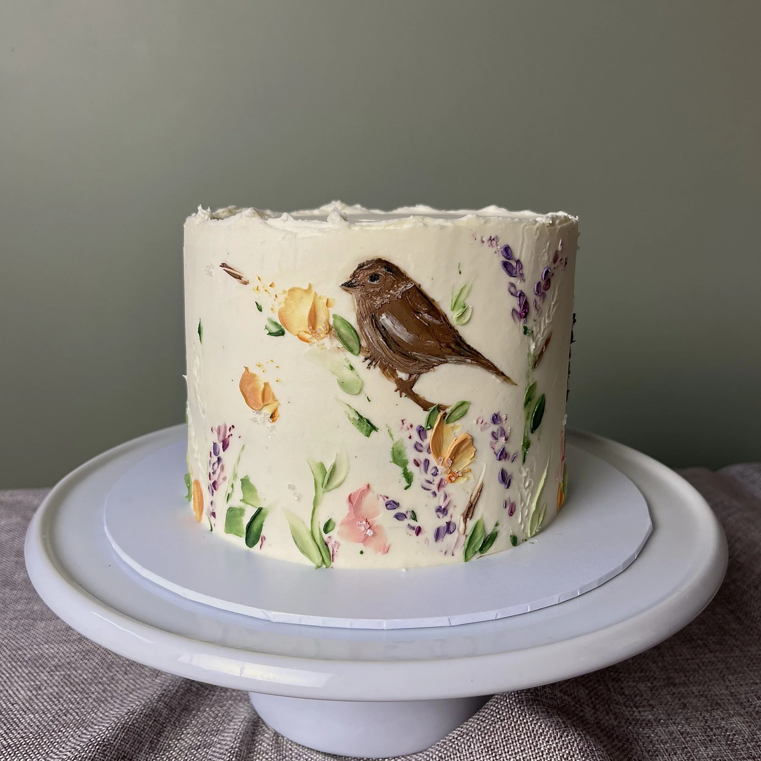 vegan custom birthday cake for hobbies and gardeners Wiltshire