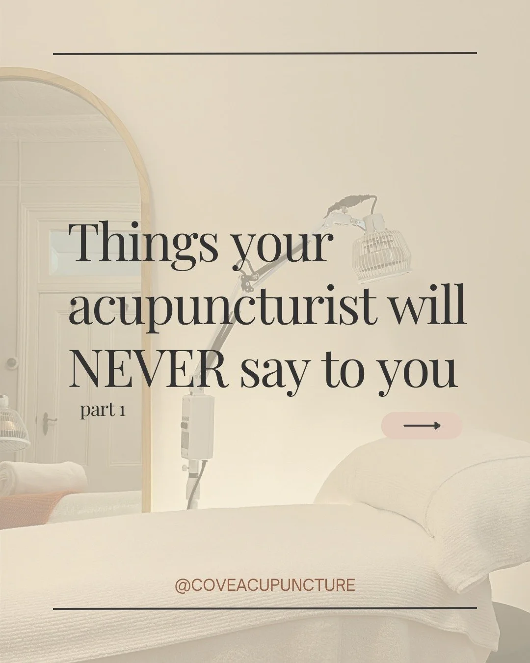 I sound like a broken record with some of these but here are some things I would NEVER say to you if you came into the clinic. Some of these (cough cough period pain) are SO normalised when they really shouldn't be! Have you ever heard these things b