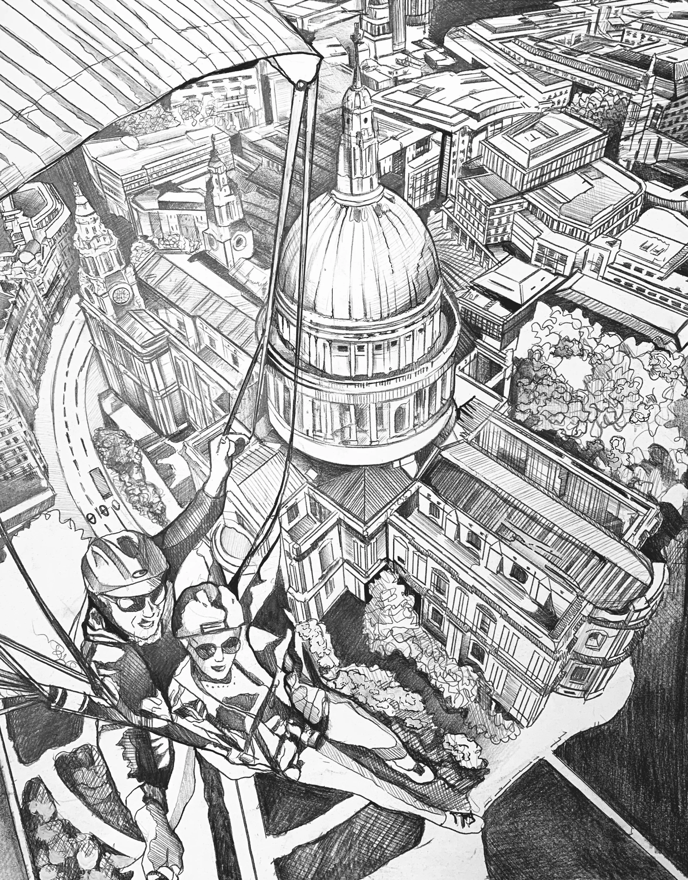 Varya - Sky diving above the St. Paul’s Cathedral