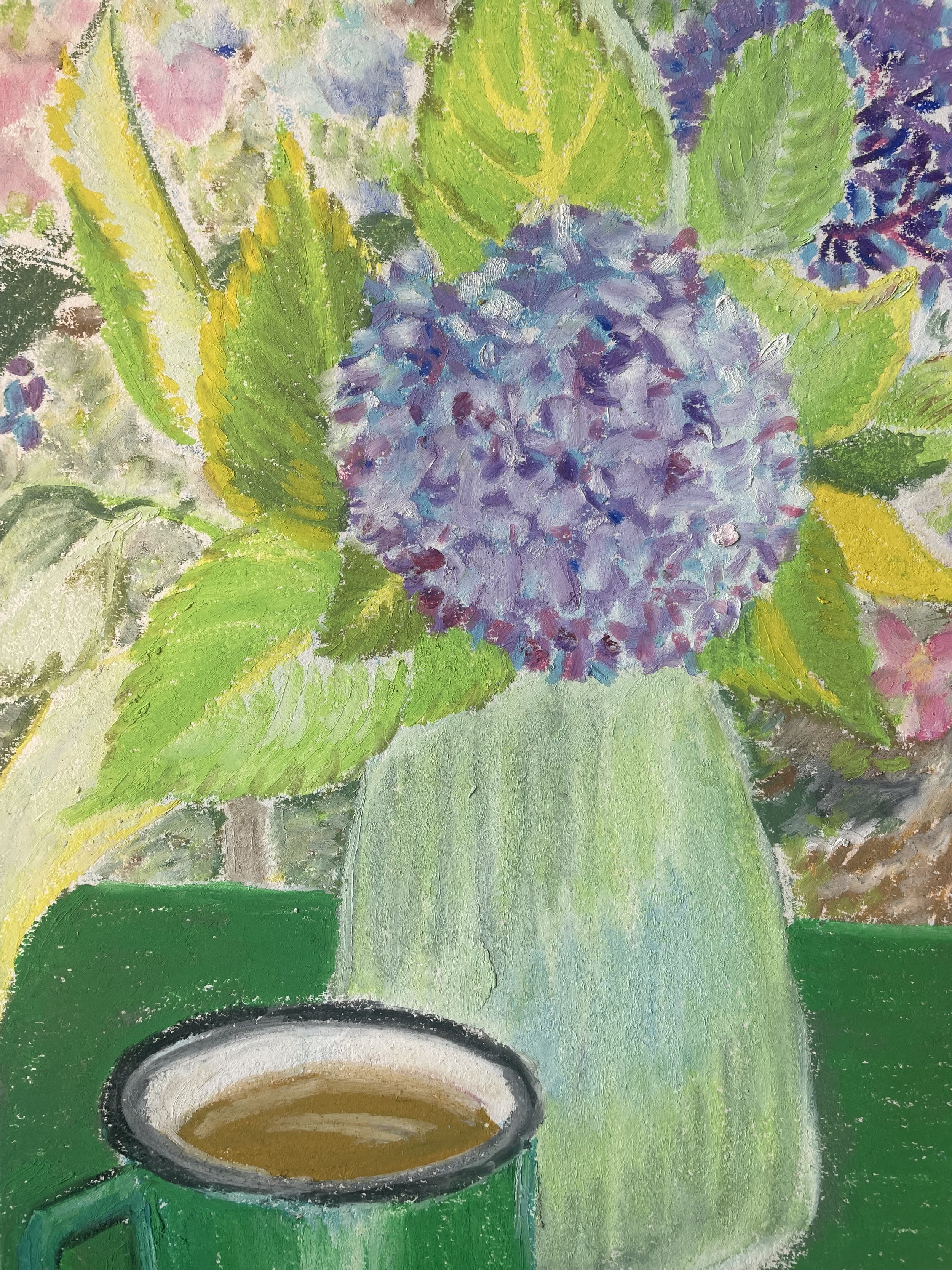 hydrangeas and tea