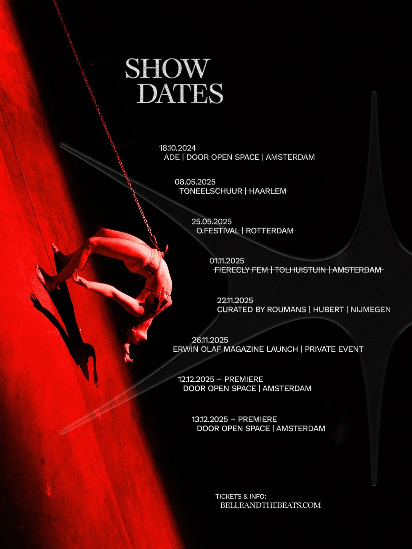 75% of tickets are already gone! 🙀
To all my lovely witches: the witching hour is near.
The Witch&rsquo;s Mark premieres 12 &amp; 13 December at @door_open_space.

Tickets via the link in bio. 🔮

Picture &amp; design @mikejurrien

@mondriaanfonds @