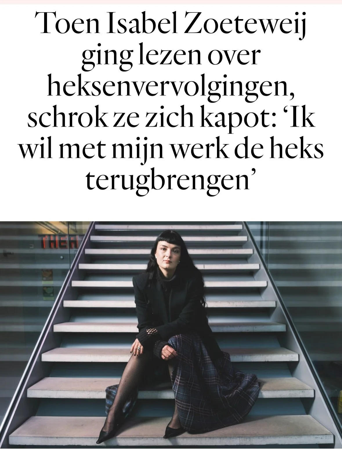 (DUTCH) In alle hectiek van afgelopen week was ik alweer bijna vergeten dat ik een mooi gesprek had met @hetparool over de voorstelling vorige week 🥹 Super dankbaar dat er ruimte was om over dit onderwerp te praten! 🖤Hier een paar snippets van het 