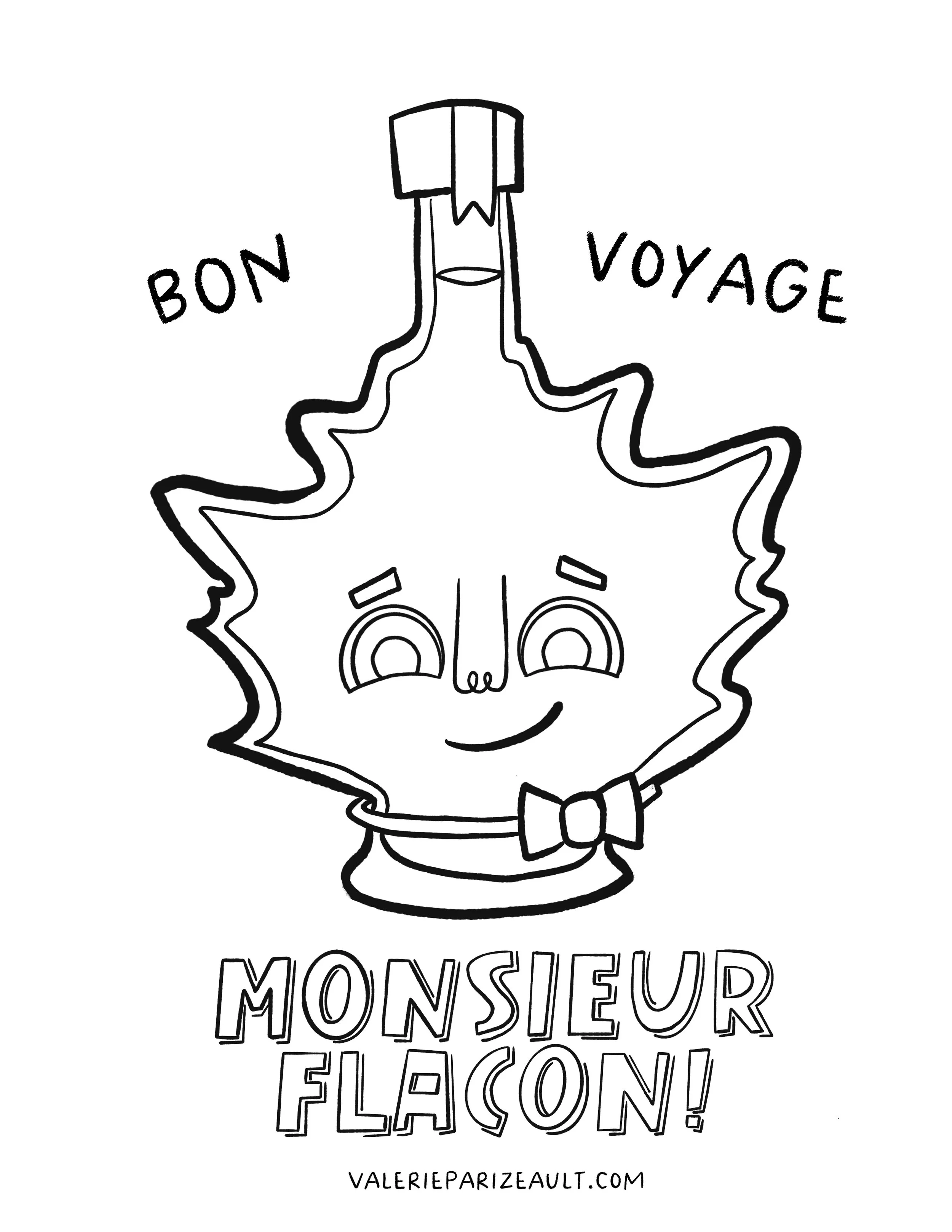 M. Flacon coloring page