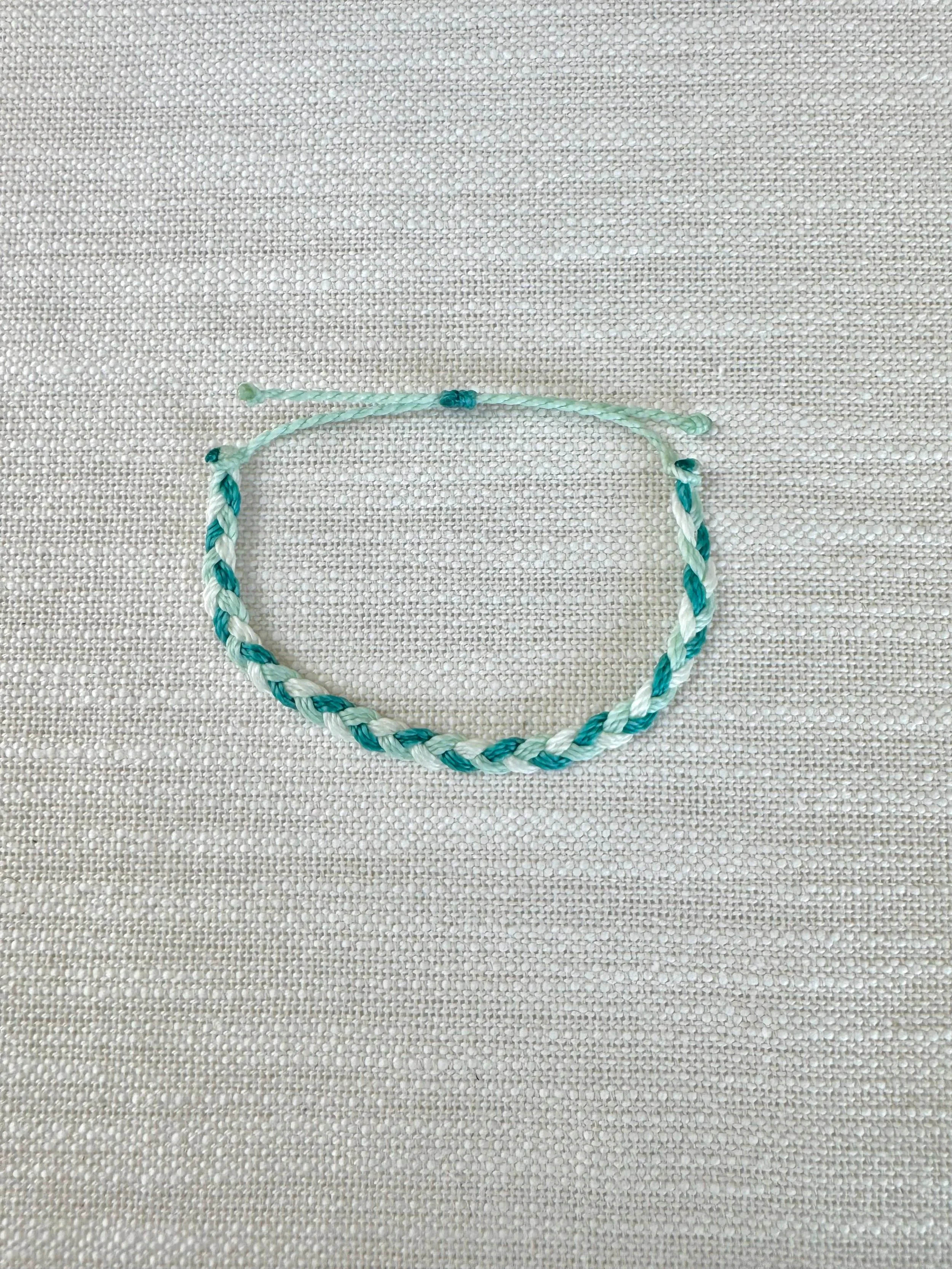 Ocean Waves, Thick Braided Bracelet