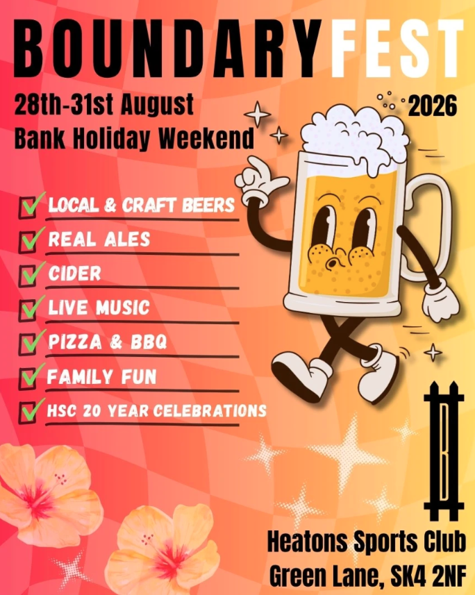Heaton Moor Sports Club Boundary Fest Beer Festival