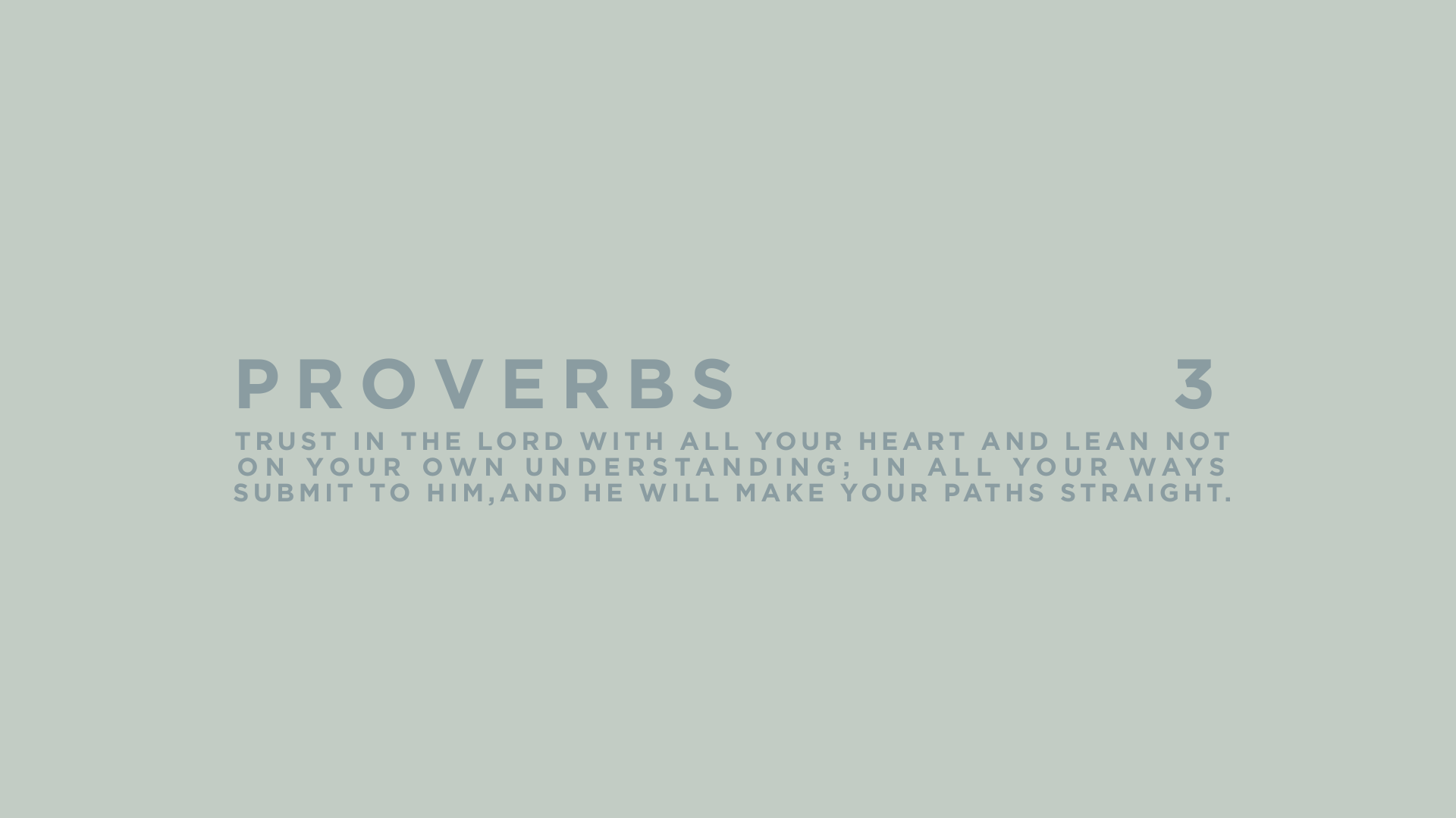 Proverbs 3