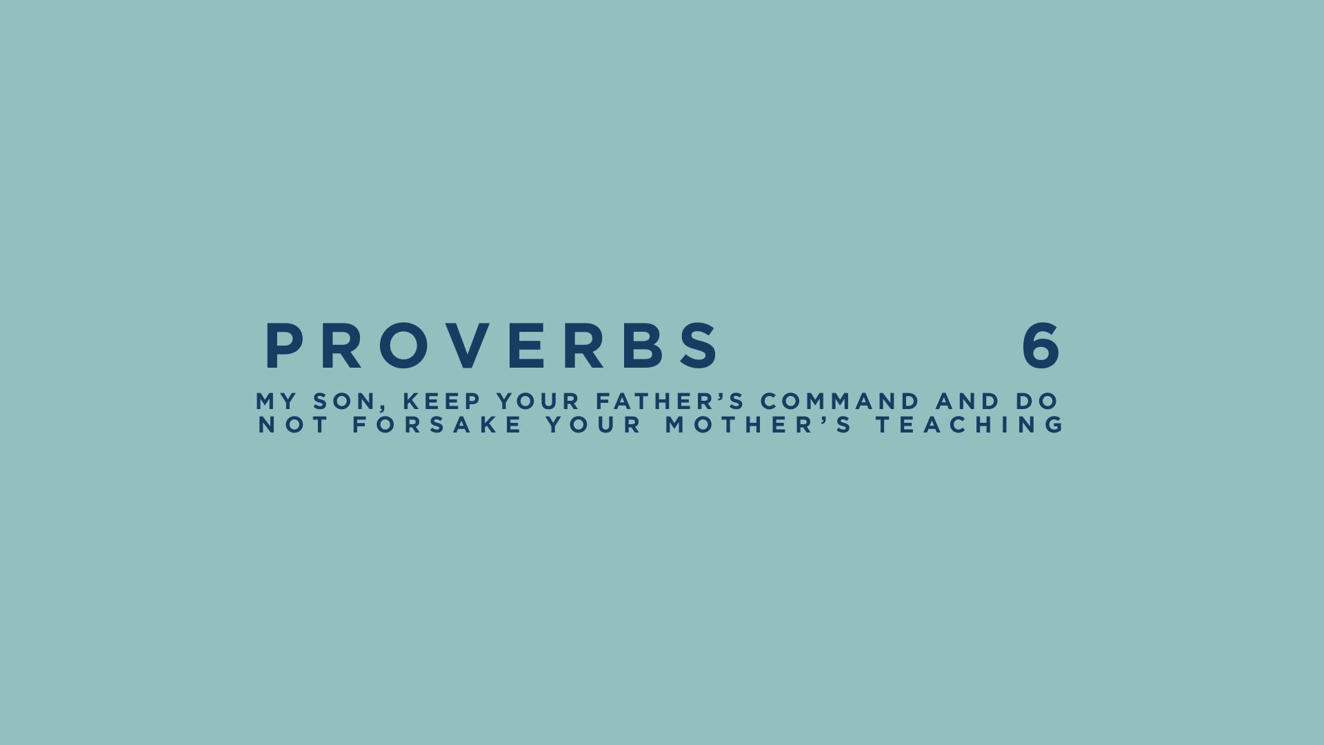 Proverbs 6