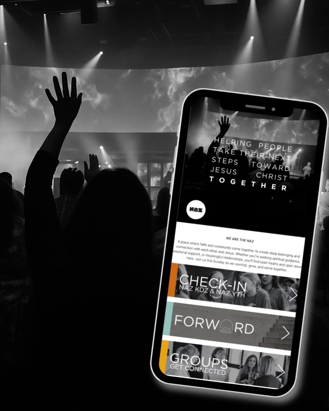 We have been SO excited to announce the launch of our Church Center App/Platform. Church Center is a space for all things The Naz Church. This development has provided a space to find everything you may be looking for all in one place! Download the C