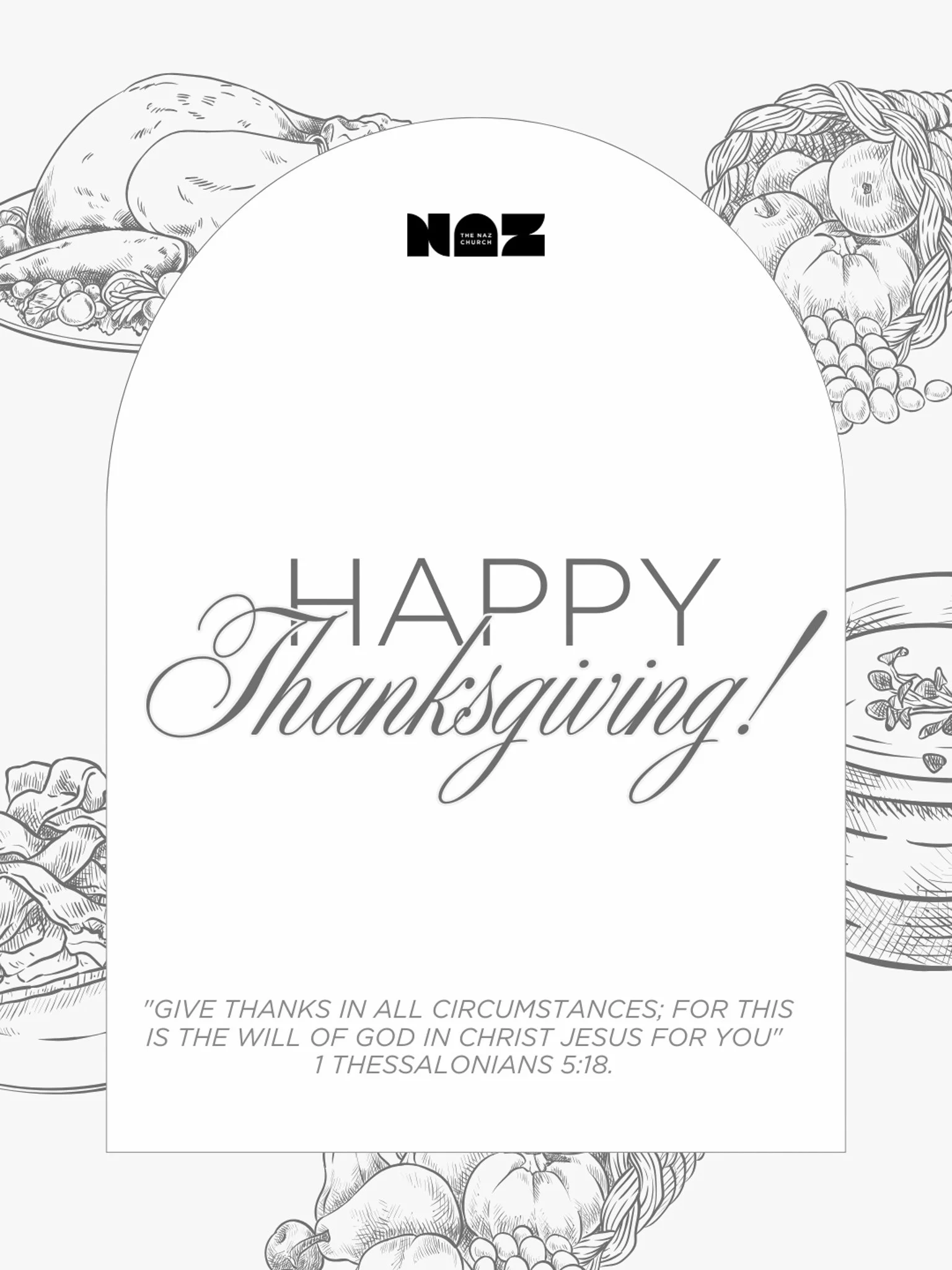 &quot;Give thanks in all circumstances; for this is the will of God in Christ Jesus for you&quot; - 1 Thessalonians 5:18 🧡🥧🍂

Happy Thanksgiving from The Naz Church! Today, we give thanks for God&rsquo;s abundant blessings and for our incredible c