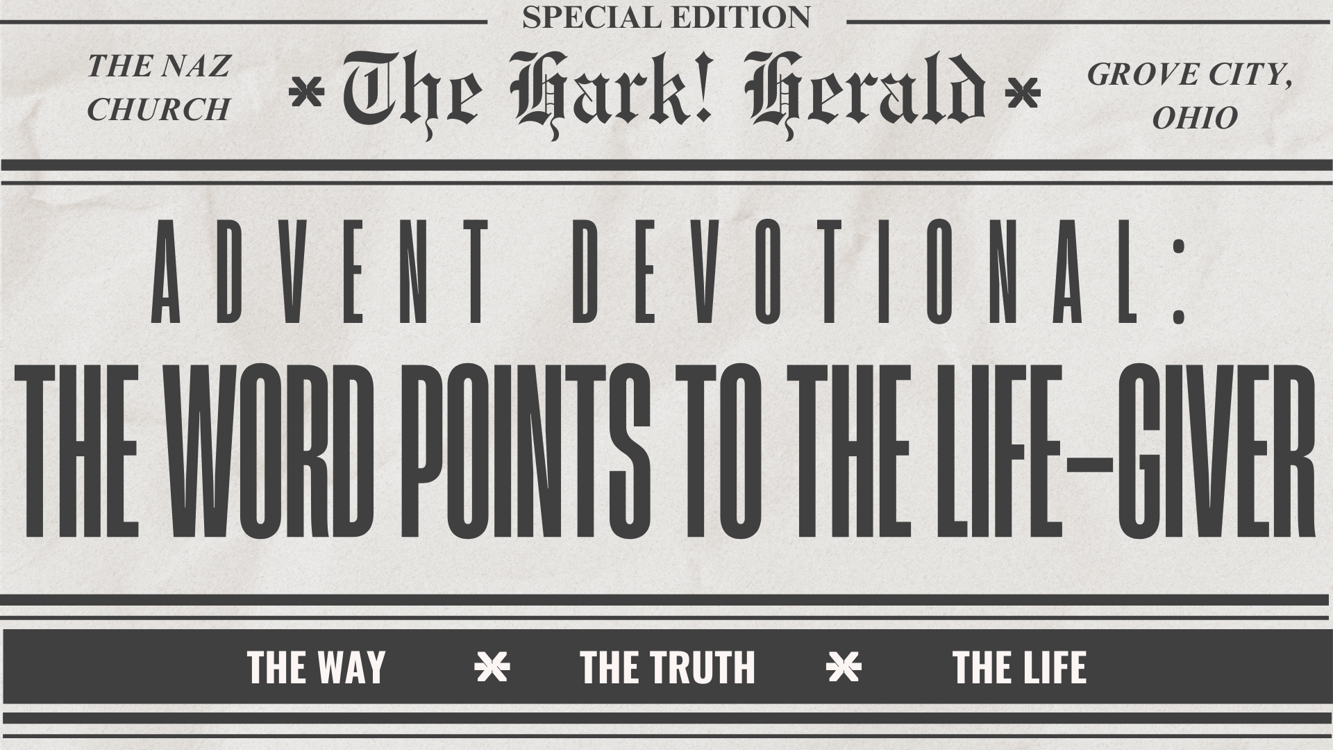 The Word Points to the life-giver