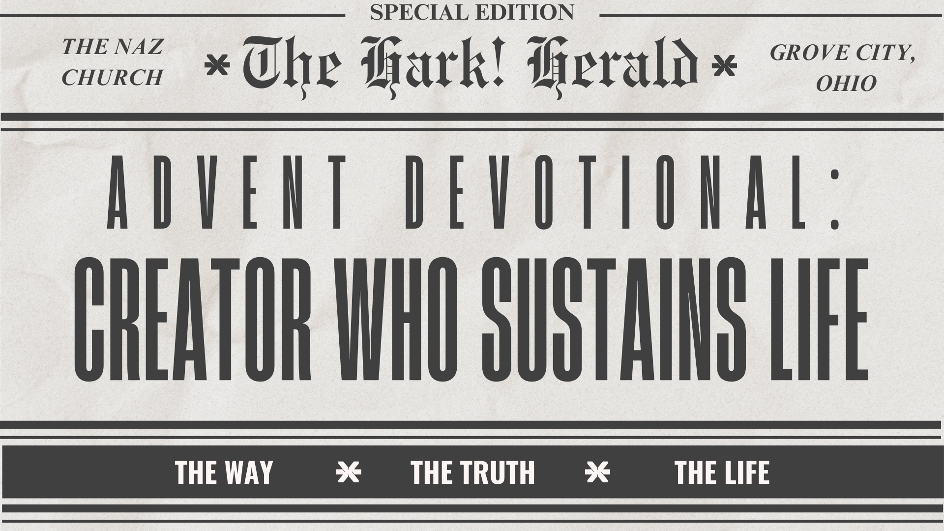 The Creator Who Sustains Life 