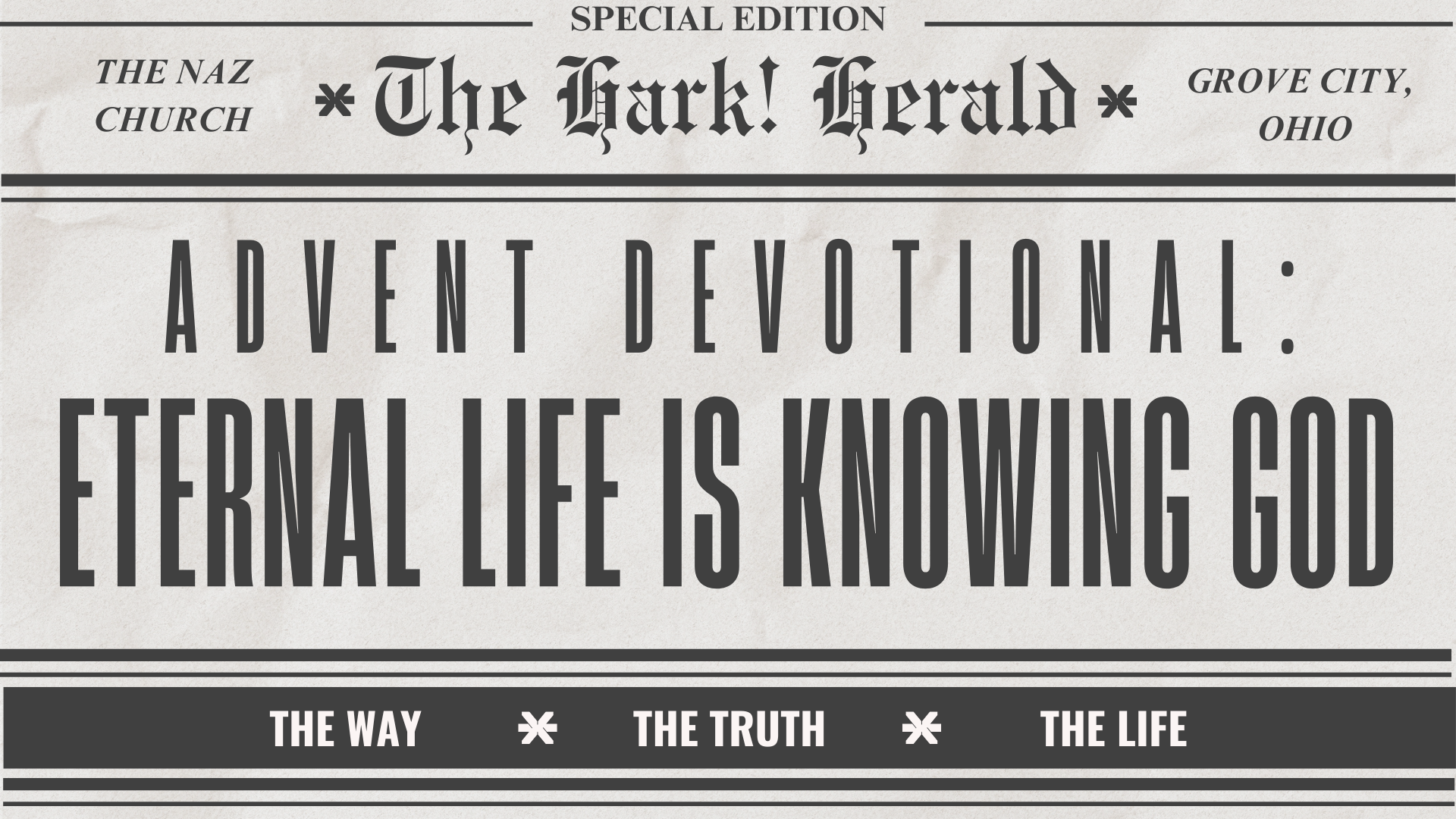 ETERNAL LIFE IF KNOWING GOD