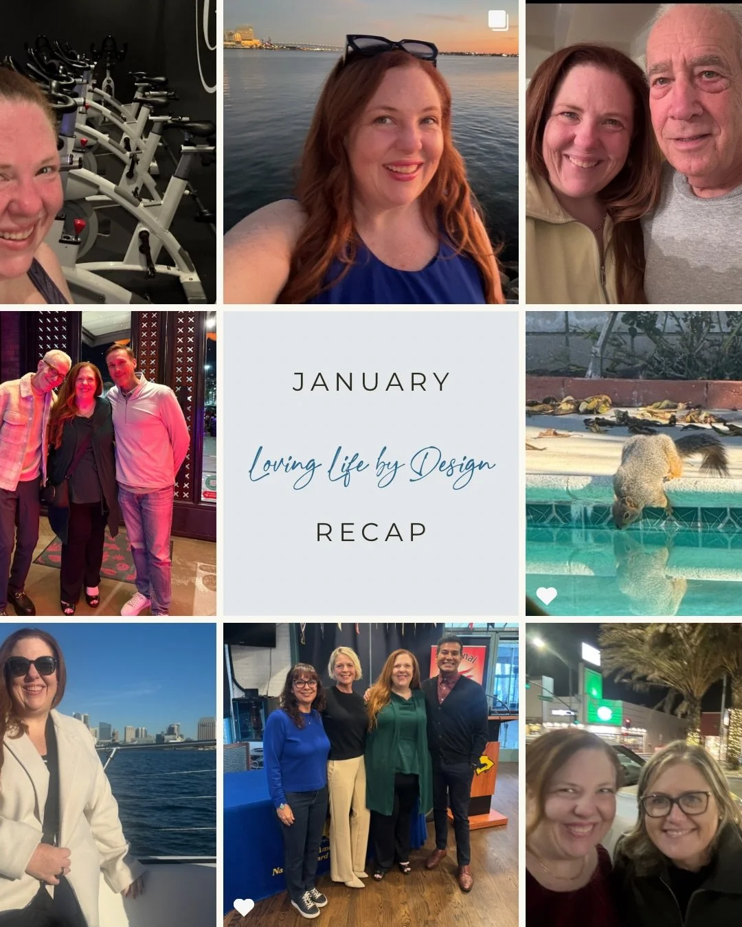 My 2026 theme is DESIGN (through movement) - and January set the tone.

January recap 🩵 | February intentions 💘

Last month, we celebrated my dad&rsquo;s birthday w an easy dinner at home.
I got back on the bike at Grit Cycle on 1/1 - bc momentum i