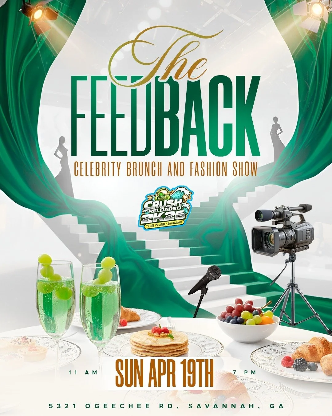 The Feedback Celebrity Brunch & Fashion Show

Where Style, Culture & Celebration Collide

Get ready for an unforgettable daytime experience that blends luxury brunch vibes, high-energy entertainment, and cutting-edge fashion.

The Feedback Celebrity 