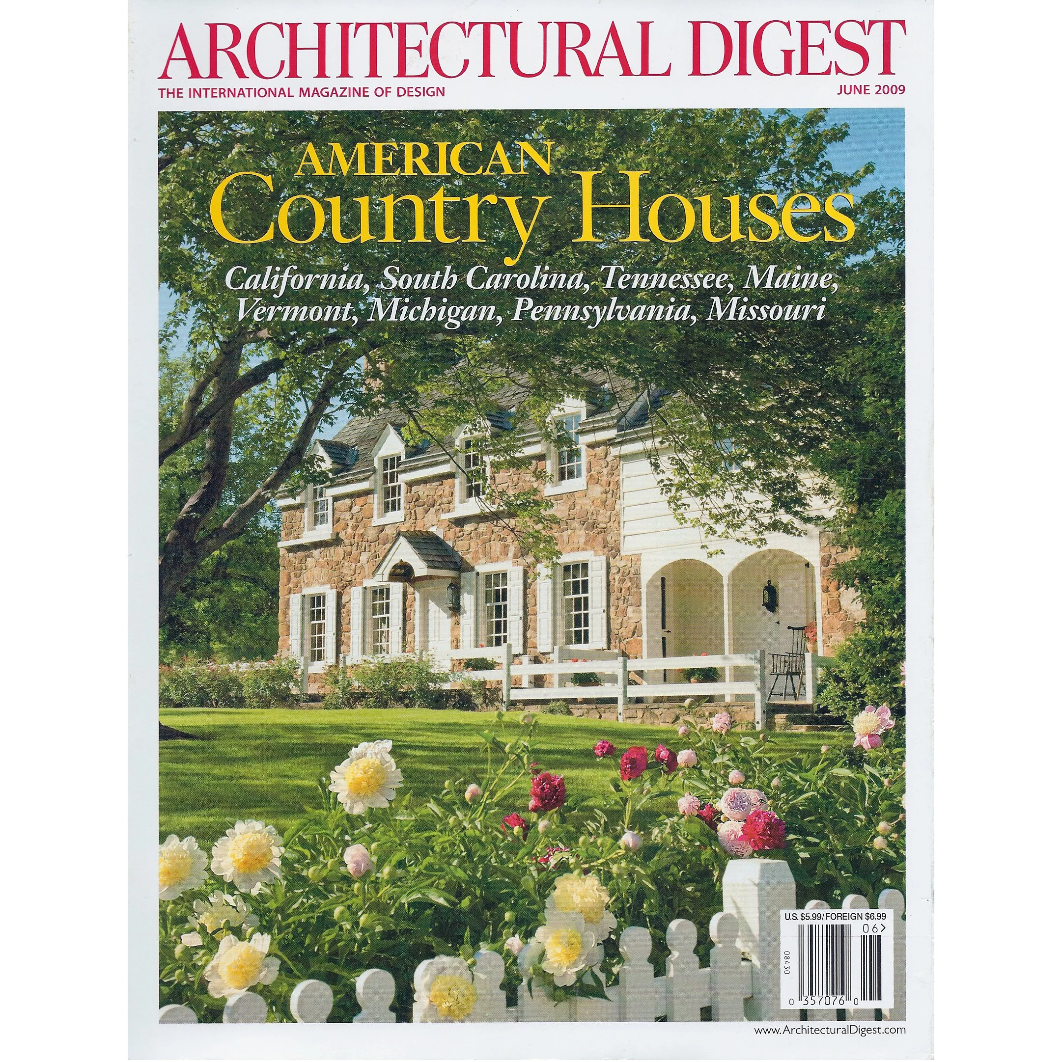 Architectural Digest – Wine Country, Italian Style – June 2009