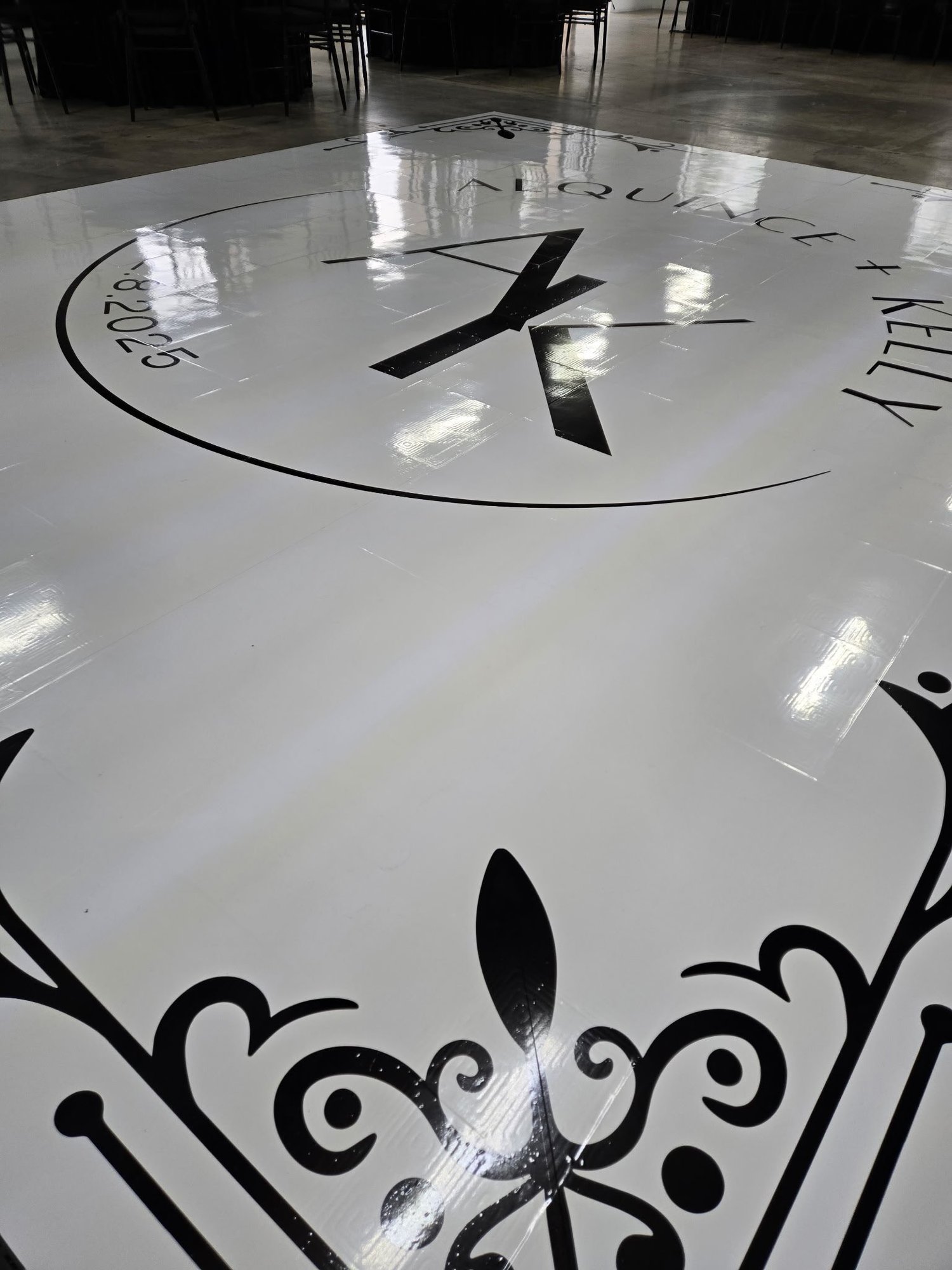 Custom Houston wedding dance floor example 3