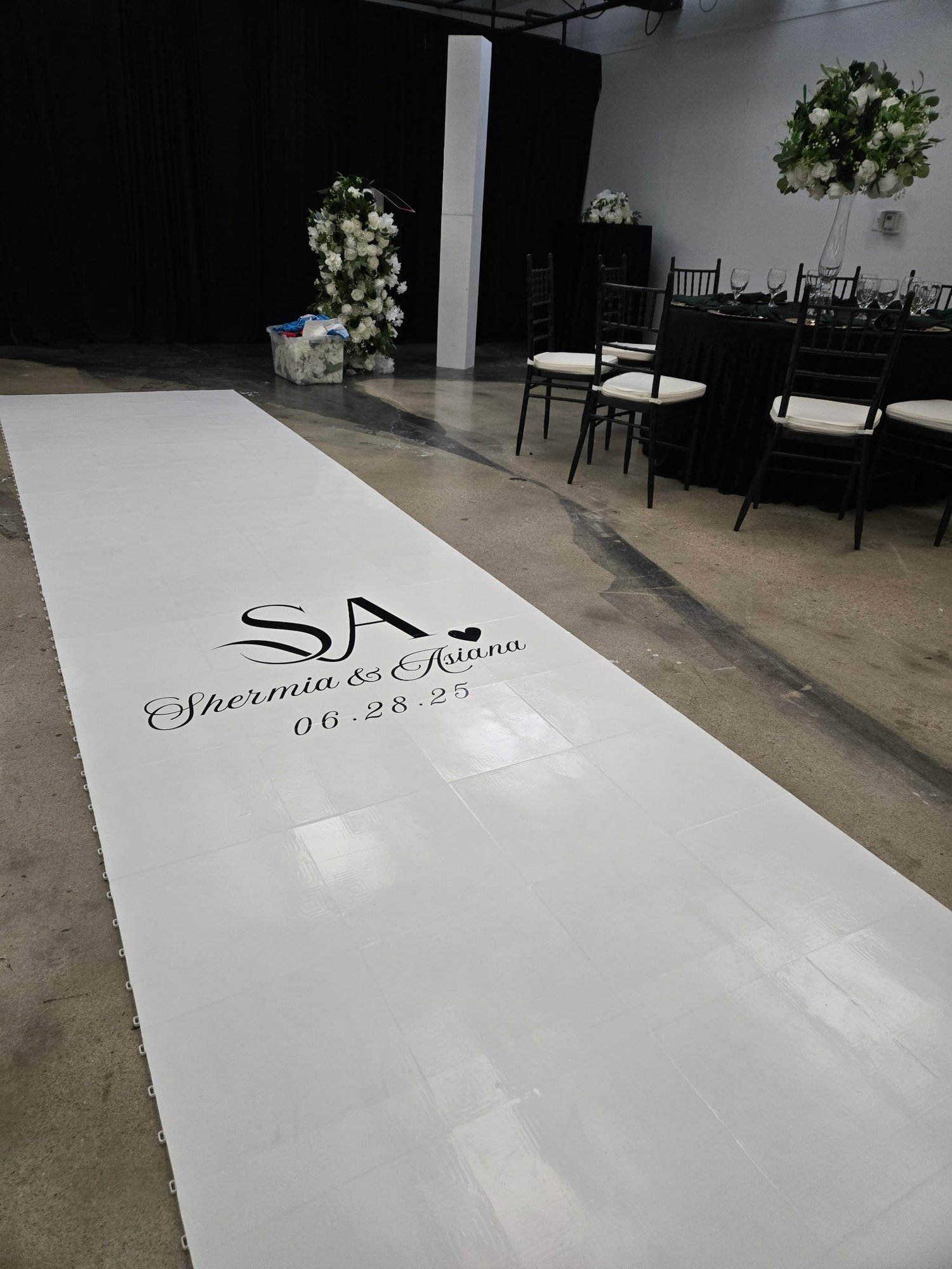 Custom Houston wedding dance floor example 5