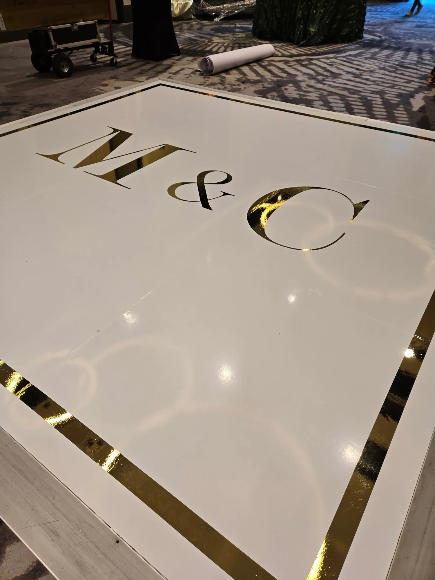 Custom Houston wedding dance floor example 2