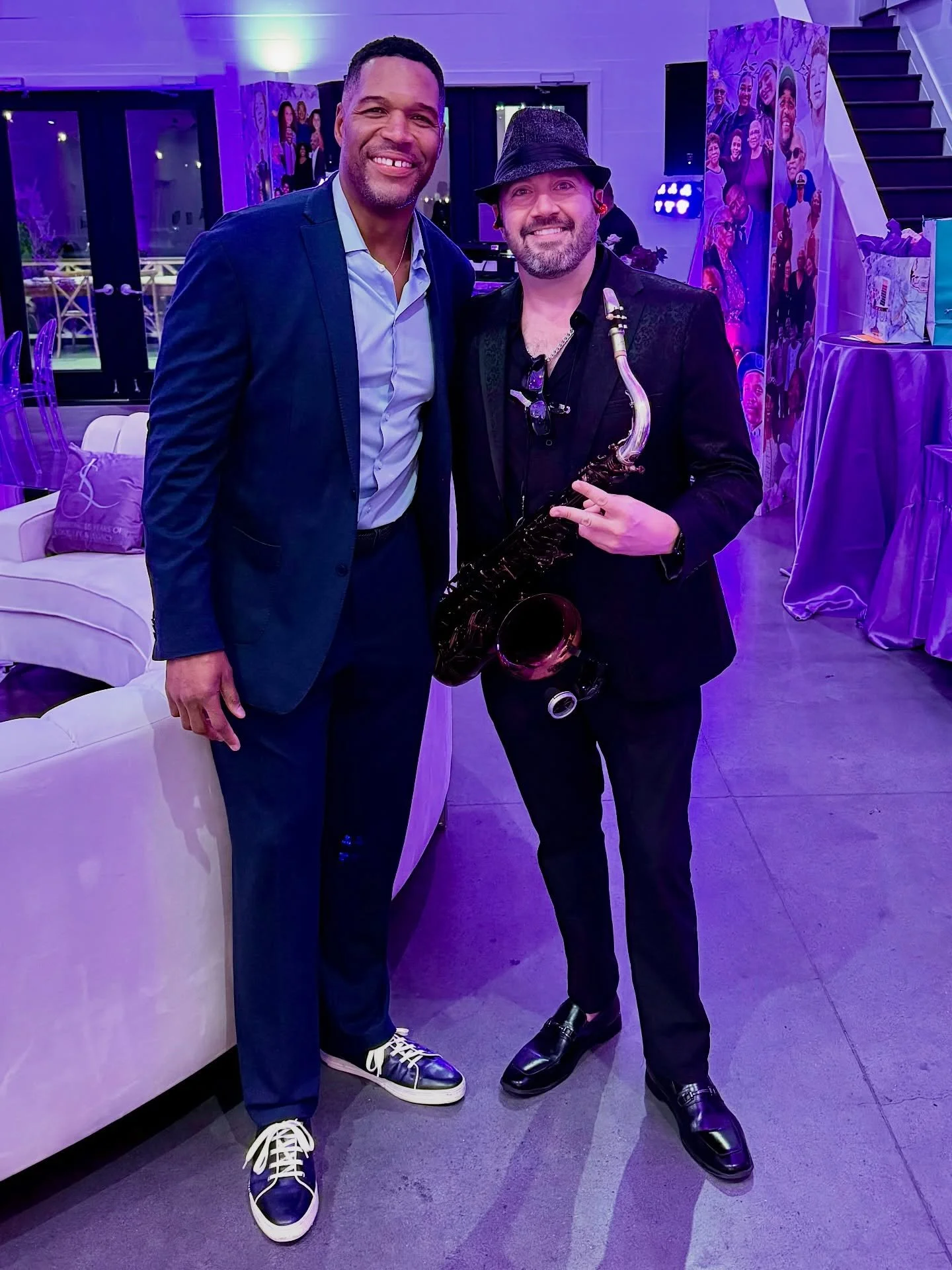 I was blessed to be able to provide some sax for @michaelstrahan and family at his wonderful mother&rsquo;s 85th birthday celebration at the lovely @addisonwoodsevents ! They have such a kind, down to earth family 🎶🎷🖤
.
.
.
This evening&rsquo;s se