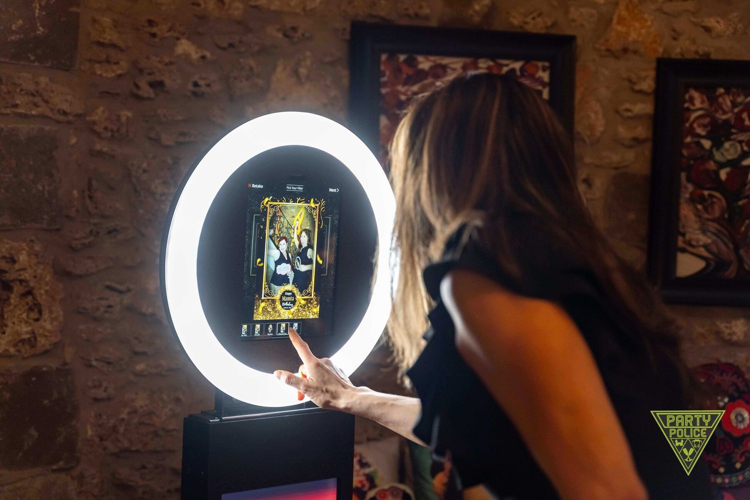 Social Photo Booth digital photo experience at a Houston wedding