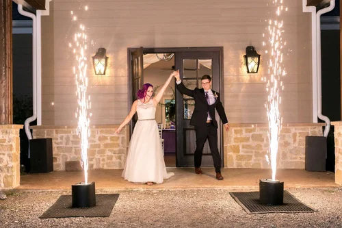 Cold spark machines for Houston weddings