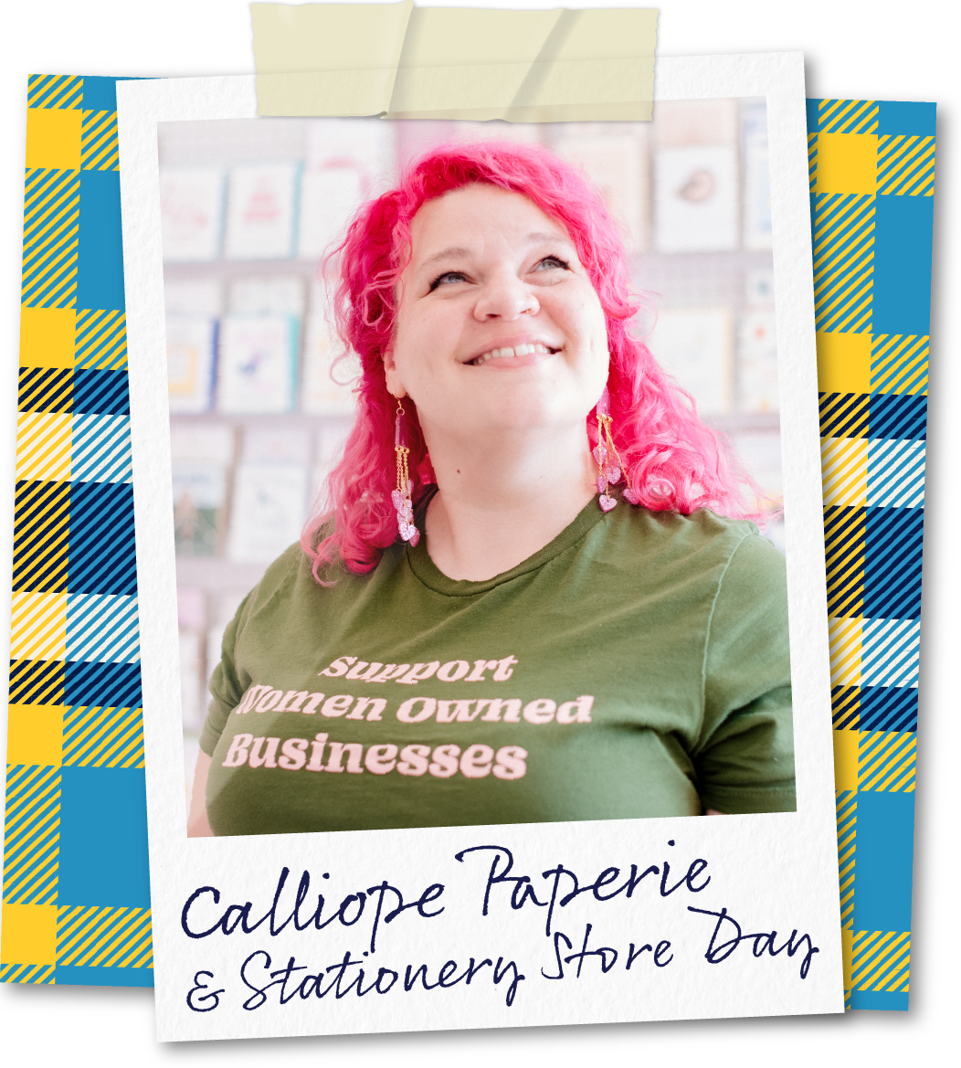 Headshot image of Kristina Burkey of Calliope Paperie
