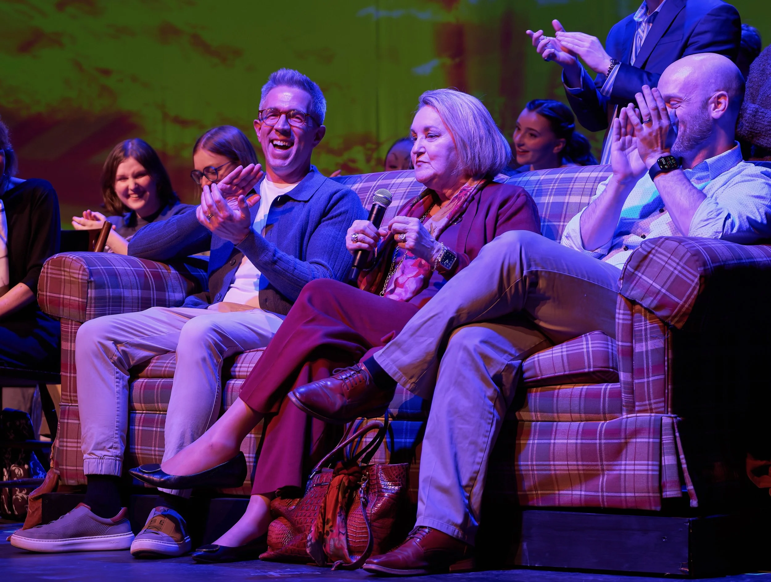 With Ruth Coker Burks, A Nearer Mother premiere, Lawrence University 2026 (PC: Danny Damiani)