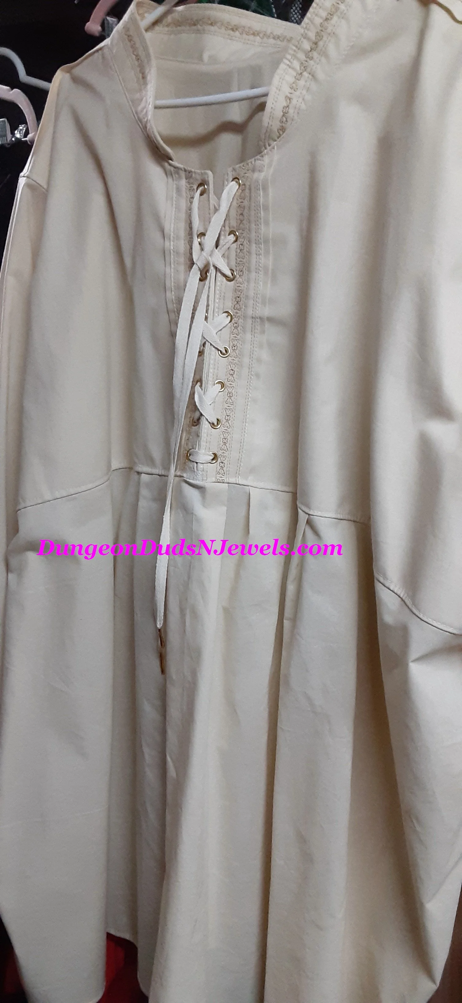 DDNJ Choose Color & Fabric Mandarin Collar Poet Shirt W/Embroidered Cuff & Yoke Option Renaissance Pirate Steampunk Plus Custom Made Any Size S M L XL 1X 2X 3X 4X 5X 6X